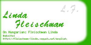 linda fleischman business card